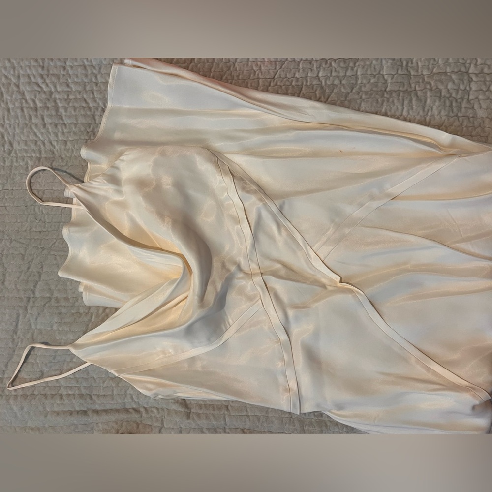 Zara silk flowy mid length dress